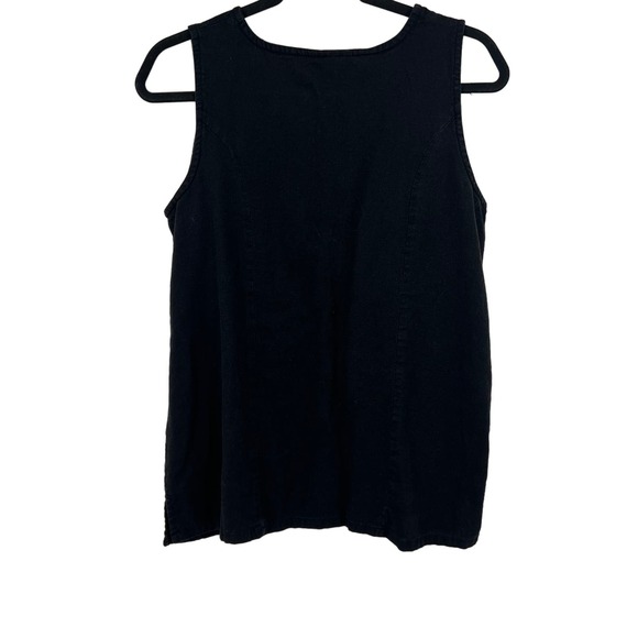 Vintage Zero Line "Maternity" Linen Embroidered Rainbow Floral Women Large - XL - Picture 2 of 9